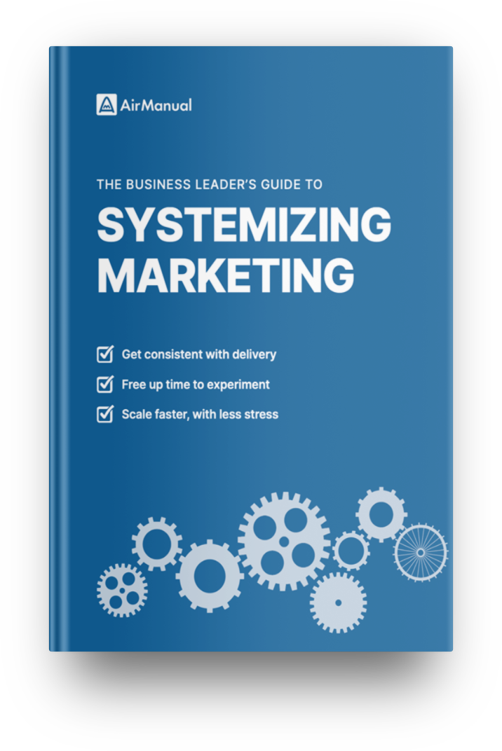 Ebook cover: The Business Leader's Guide to Systemizing Marketing