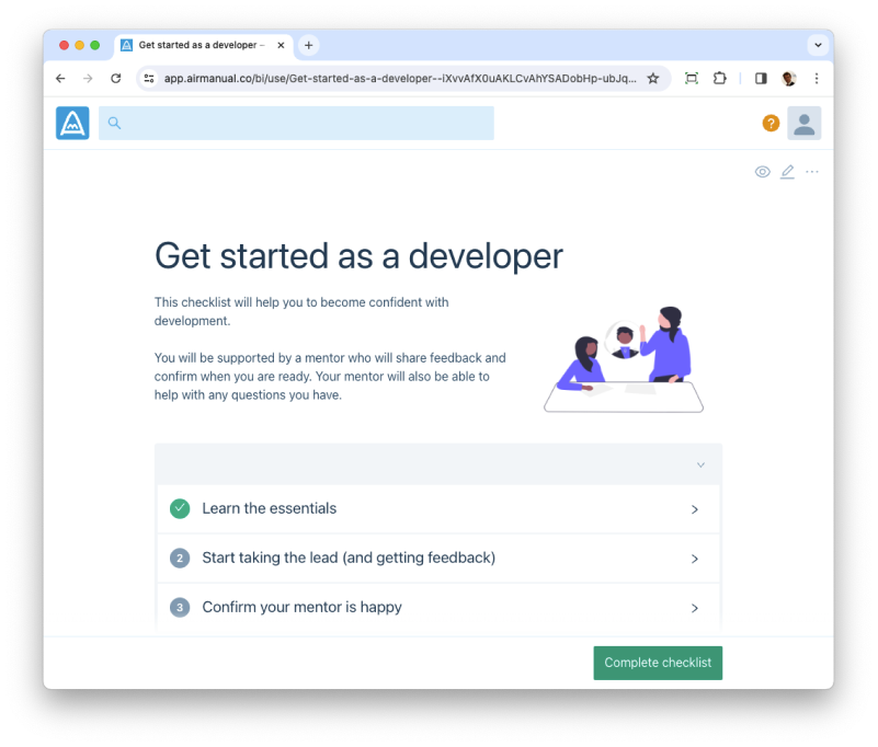 Role onboarding